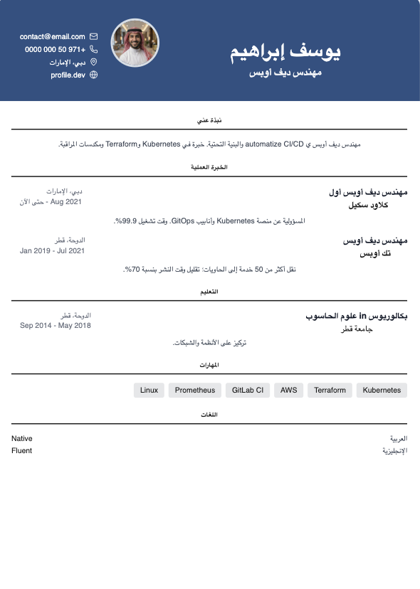 CV template
